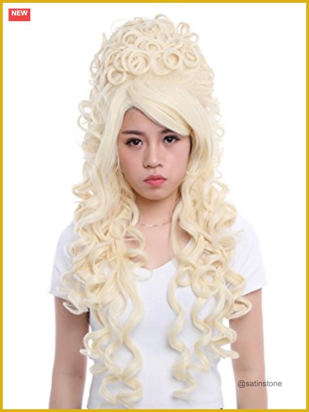 31.5" Long Curly Wavy Synthetic Wig Costume Cosplay Party Hairpiece